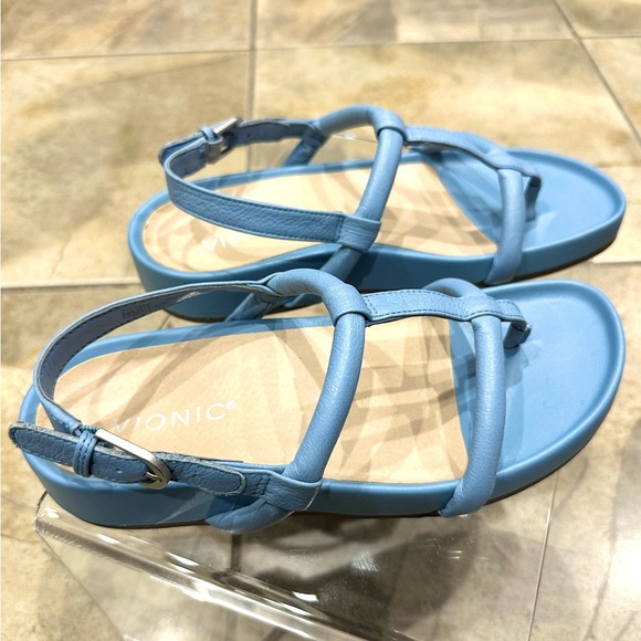 Vionic Adley T-strap sandals- 7 - blue - Picture 13 of 14
